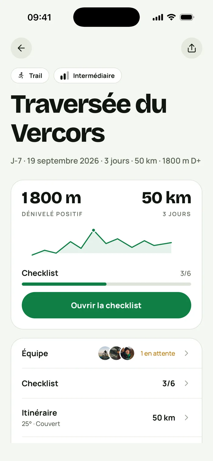 Le Camp de la Traversée du Vercors dans Vorcca